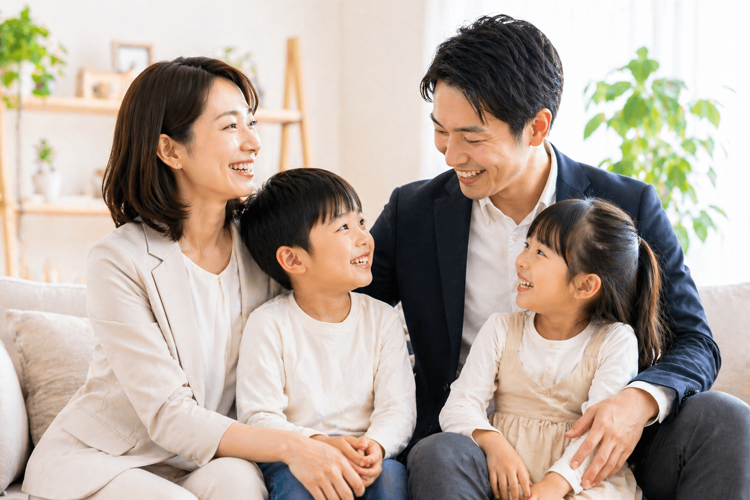 笑顔の家族